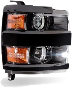 CONLLCON Headlights Halogen Assembly fits 2015-2019 Chevy Silverado 2500HD