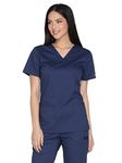 Cherokee Core Stretch Workwear Women's V-Neck Solid Scrub Top