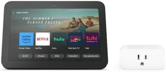 Echo Show 8 (3rd Gen, 2023 release) in Charcoal bundle with Amazon Smart Plug