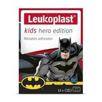 Leukoplast Kids Plasters Batman Hero Edition - Fun & Safe Healing with Water-Resistant, Latex-Free Children's Plasters - Assorted Multi-Pack (X1 Pack)