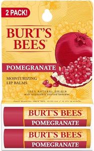 Burt's Bees Moisturizing Lip Balm for Dry Lips 100% Natural Origin, Pomegranate - 2 Tubes