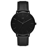 MVMT Men’s Legacy Slim Watch - Analog Watch for Men - Minimalist, Water Resistant 3 ATM/30 Meters Men’s Dress Watch - Premium Japanese Quartz Men’s Wristwatch - 42mm, Panther Black, 42 MM, Analog