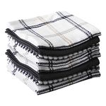 T-fal Premium Waffle Dish Cloths: Highly Absorbent, Super Soft - 100% Cotton, 12"x13" Flat Waffle Dish Cloth for Cleaning & Drying, (8-Pack), Neutral