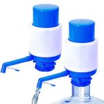 2 Pack Water Bottles Pump,Portable Manual Water Pump 5 Gallon,Easy Drinking Water Pump,Water Jug Dispenser,Hand Pressure Drinking Fountain,Water Press Pump Fits Most 2-6 Gallon Water Coolers