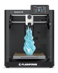 FLASHFORGE Adventurer 5M 3D Printer, 600mm/s High-Speed, 1 Click Fully Auto Leveling, Upgraded Direct extruder Quick Detachable 280°C Nozzle, Print Size 220x220x220mm（AD5M）