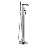 Milano Razor - Modern Freestanding Bath Shower Mixer Tap Hand Shower Handset - Chrome