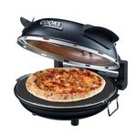 Cooks Professional Electric Pizza Oven | Pizza Oven with Stone Base & Glass Window | Countertop with 2 x Pizza Paddles & Baking Sheet | Portable Table Top Pizza Bread Maker | Black