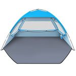 Gorich Beach Tent, Beach Shade Tent for 4-5 Person with UPF 50+ UV Protection, Portable Beach Tent Sun Shelter Canopy, Lightweight & Easy Setup Cabana Beach Tent