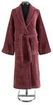 Classic Turkish Towels - Luxury Terry Cloth Robe for Men and Women, 100% Turkish Cotton, Soft and Plush, Long Unisex Bathrobe, Night Red, Large