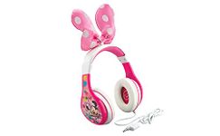 Ekids LLC Minnie Mouse Headphones for Kids with Built in Volume Limiting Feature for Kid Friendly Safe Listening, MM-140.3Xv7