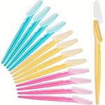 Eyebrow Razors for Women Face-12 Pcs Dermaplane Razor for Women Face Exfoliating, Face Razor Eyebrow Shapers Razors