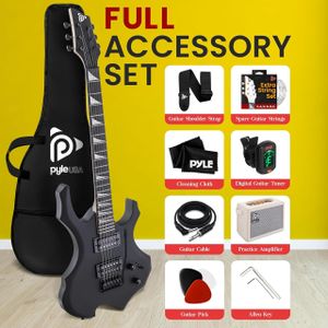 Pyle Full Size Electric Guitar – Black