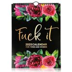 2025 Calendar for Tired-Ass Women, Fu-ck It Calendar, Tired Women 2025 Wall Calendar, Funny Wall Calendar for Home Office Decor, Swear Word Planner Monthly Calendar Gag Gift for Women