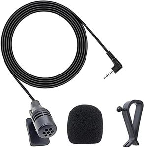MICMXMO Microfono Esterno per Autoradio da 3,5 mm, Compatibile con Alpine JVC Kenwood Sony Jensen Boss Car Stereo Bluetooth CD Lettore DVD Radio Navigazione BT GPS, Plug and Play