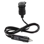 Improvhome Cigarette Lighter Extension Cable Cord Car Charger DC Power Supply Wire 1.4 Meters 12V 24V Adapter Socket Plug Male to Female Connector