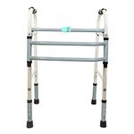 AMMINO INDIA ADULT WALKING WALKER Portable Light Weight Height Adjustable Foldable Walker for Men Women Adults Patients & Old age People