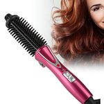 Hair Curling Wand, Anti Scald Instant Heat Up Hair Curler Hot Brush Professional Hair Crimpers for Women Multi Stylers Brush for Long/Short Hair (UK Plug 110-240V)