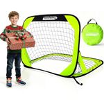 BAYINBULAK Pop-Up Football Goals –3.3x2.3FT Mini Foldable Garden Nets with Carry Bag | Great for Outdoor Play & Holiday Gifting