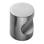 HOMEPRODUCTS4U 3/4" Kitchen Cabinet Hardware Drawer Thumb Knob, Stainless Steel (1)