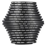 Andoer 18pcs 37-49-52-55-58-62-67-72-77-82mm Step Up/Step Down Lens Filter Metal Adapter Ring Kit