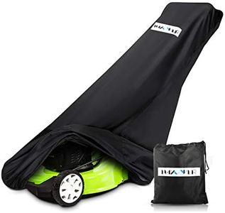 Lawn Mower Cover, Waterproof Outdoor Sun Snow Uv Rain Dust Protection with 300D Polyester Oxford,Lawn mower Cover Universal Fits Push Mowers