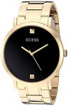 Guess Men's Analog Quartz Watch with Stainless Steel Strap, Gold, 21.8 (Model: U1315G2) - One Size, Gold-Tone/Black