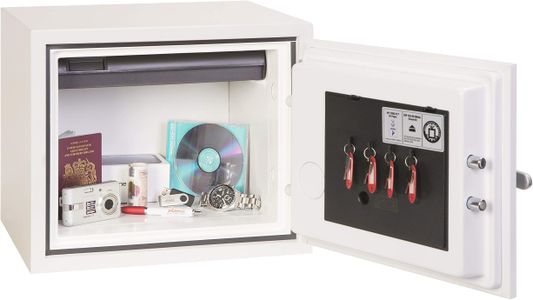 Phoenix Titan Fire & Security Safe – Key Lock, 19L, White, 28kg