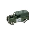 Landrover Miniature 4WD Green Novelty Collector's Table Clock 0475