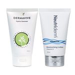 Neutriderm Pre-Makeup Skincare Combo, Vitamin E Moisturiser 125 Ml And Dermavive Hydra Cleanser Lotion (Combination) 120 Ml