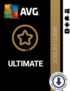 AVG Ultimate 2024 | Per 10 dispositivi | 1 anno | Box | Antivirus | Secure VPN | TuneUp | PC/Mac/Android/iOS | ESD