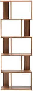 Rebecca Mobili Libreria Scaffale 5 Ripiani Marrone Rovere Contemporanea Legno Studio Salotto - 169 x 60 x 24 cm (HxLxP) - Art. RE6031