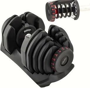 10-90 Lb Adjustable Dumbbell: Adjusts From 10-90 Lbs, 17 Adjustable Settings (Single Dumbbell)