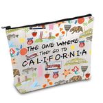 FOTAP California Trip Makeup Bag California State Gift California Souvenir Gift California Travel Bag California Housewarming Gift Vocation Gifts, California, Bag