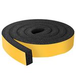 Futuwi Weather Stripping Foam Tape-1 Roll, 2 Inch Wide X 1 Inch Thick Total 6.5 Feet Long, Foam Insulation with Adhesive(6.5ft x 1 Rolls)