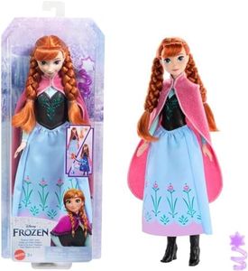 Mattel Disney Frozen Toys, Anna Magical Color-Change Skirt Fashion Posable Doll, Inspired by The Movie