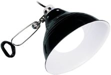 Exo Terra Glow Light Porcelain Clamp Lamp and Reflector for Lamps up to 100 W Diameter 14 cm Black