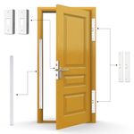 Door Armor MAX – Complete Door Reinforcement Set for Jamb, Frame, Strike Plate — DIY Home Door Security – White