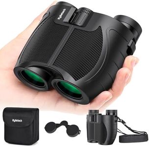 Kylietech Prismaticos Compactos 12 x 25, Prismáticos Ligeros para Adultos y Niños, óptica FMC Multi-Coated y Prismas BAK-4, Ideales para Deportes al Aire Libre, Viajes y Caza, Conciertos
