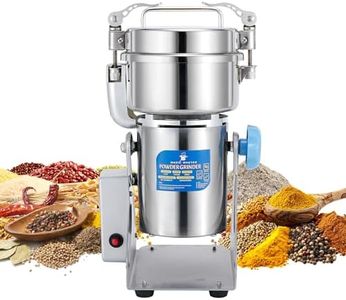 MAGIC MASTER 300g Grain Mill Grinder Electric,High Speed 1500W Commercial Spice Grinder,Safety Stainless Steel Dry Grinder Machine For Flour Wheat Nut Corn Rice Pepper Herbs Coffee Beans,Swing,110V