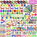 Chennyfun Bulk Party Bag Filler Toys for Kids, 200 PCS Party Toys, Party Favors Assortment, Birthday Loot Bag Pinata Fillers, Classroom School Rewards Gift for Boys and Girls