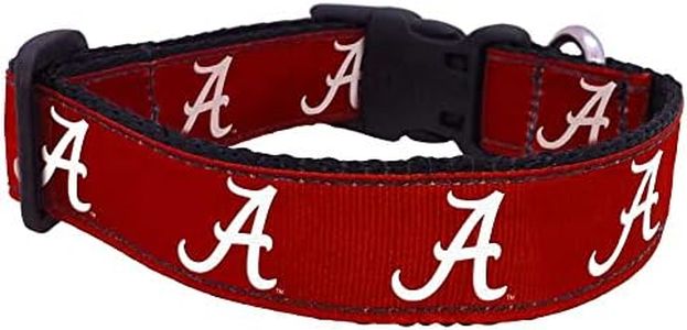 NCAA Alabama Crimson Tide Dog Collar (Team Color, Medium)