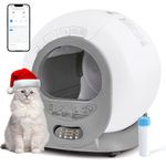 Cat Litter Box Self Cleaning, Upgraded Automatic Cat Litter Box 65L+9L Extra Large Capacity, No Scooping Smart Cat Litter Box with APP Control/Safety Protection/Odorless/Low Noise for Multi Cats