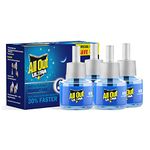 All Out Liquid Vaporizer Mosquito Repellent with 100% Knock Down rate, Kills Dengue, Malaria, and Chikungunya Mosquitoes, Refill Pack of 4 (45ml Each) Blue