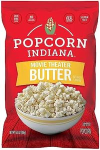 Popcorn Indiana Movie Theater Butter – Rich Butter Movie Theater Popcorn, Authentic & Gourmet Flavor, Gluten Free, 5.5 Oz (6 Pack)