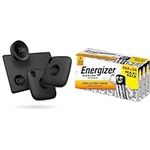 Tile Essentials (2022) Key Finder - Pack of 4 (2 Black Mates, 1 Slim, 1 Sticker) & Energizer Alkaline Power AAA Batteries, 24 Pack