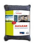 ALCLEAR 950014 Microcar car sponge against fogged windscreen, car care, blue/grey, made of microfiber cloth material, drying cloth, streak-free