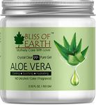 Bliss Of Earth 99% Pure Crystal Clear Aloe Vera Gel For Face Hair Skin Dark Spots, Effective Cooling, Soothing & Hydrating, 100gm