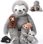 Kasyat 5 Pcs Sloth Plush Toy Set 13