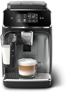 PHILIPS 2300 Series Bean to Cup Coffee Machine – 4 drinks with one touch, LatteGo Milk Frother, Fastest-to-Clean, 40% Quieter, Ceramic Grinder, Fully Automatic Espresso & Cappuccino maker – EP2339/40