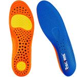 Insoles for Men and Women, Support Shock Absorption Cushioning Sports Comfort Inserts, Breathable Shoe Inner Soles for Running Walking, Hiking, Working